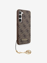 Guess 4G Charm Zadní Kryt pro Samsung Galaxy S23 Brown Telefontok