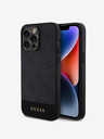 Guess PU 4G Stripe MagSafe Zadní Kryt pro iPhone 15 Pro Black Telefontok