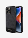 Guess PU 4G Stripe MagSafe Zadní Kryt pro iPhone 15 Pro Max Black Telefontok