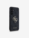 Guess PU 4G Metal Logo Zadní Kryt pro Samsung Galaxy A35 5G Grey Telefontok