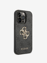 Guess PU 4G Metal Logo iPhone 15 Pro Grey Telefontok