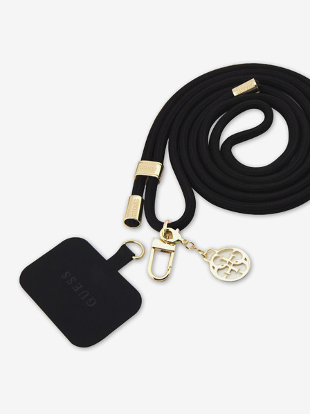 Guess Crossbody Cord 4G Charm Gold/Black Telefontok