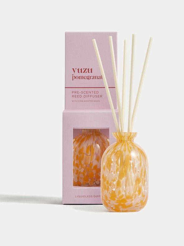 Marks & Spencer Diffúzor tégelyben, konfetti hatású, yuzu és gránátalma illattal Marks & Spencer rózsaszínű