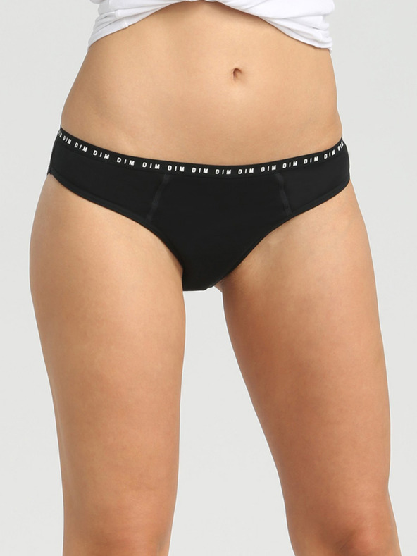 DIM Fekete női menstruációs bugyi Dim MENSTRUAL SLIP Dim MENSTRUAL SLIP