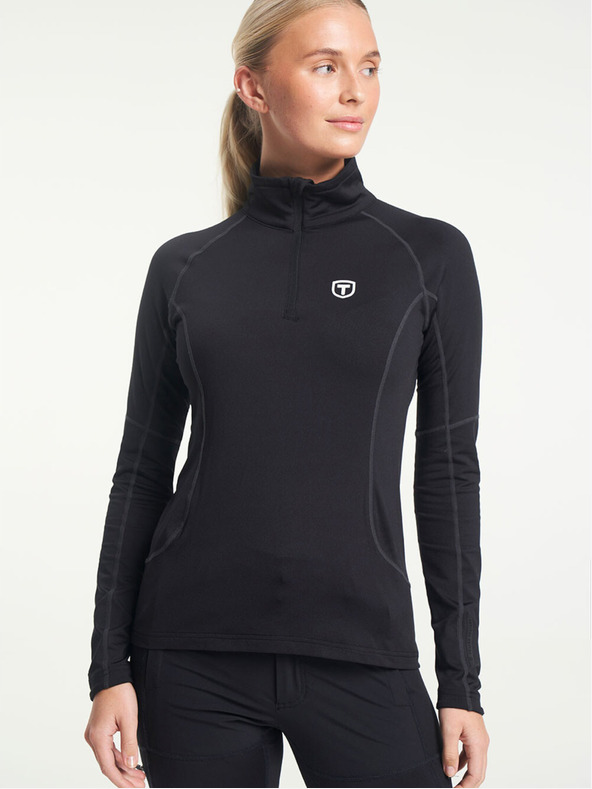 Tenson Női funkcionális kapucnis pulóver TENSON TXlite Halfzip W fekete