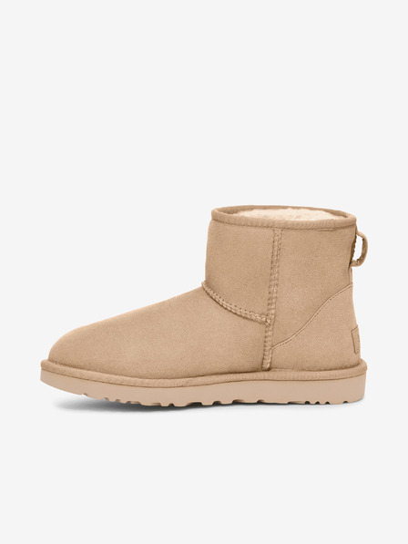 UGG Bézs női szarvasbőr UGG Classic Mini II hócipő