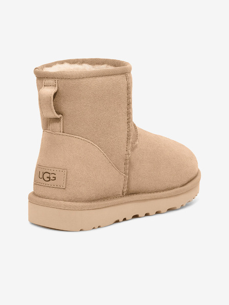 UGG Bézs női szarvasbőr UGG Classic Mini II hócipő