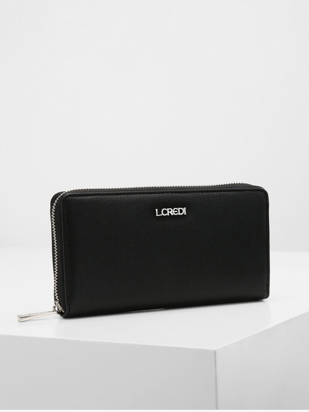 L.CREDI Filippa Wallet L Black Pénztárca