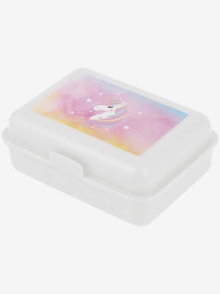 BAAGL  Fehér Baagl Rainbow Unikornis Snack doboz
