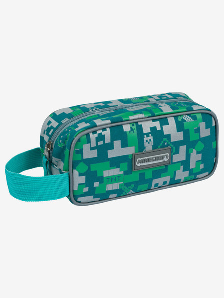 BAAGL  Zöld tolltartó Baagl Minecraft Silver Creeper ezüst kúszó