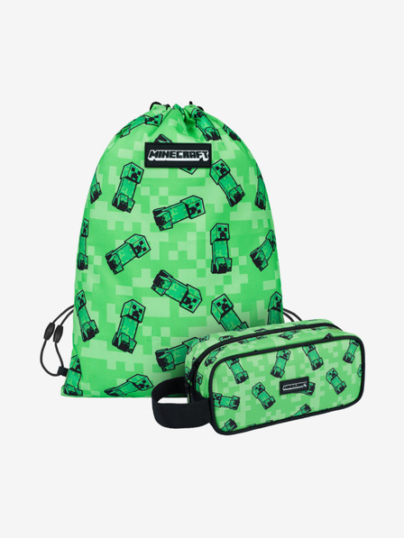 BAAGL  Zöld iskolai szett - tolltartó, táska Baagl Minecraft 2 Creeper Baagl Minecraft 2 Creeper