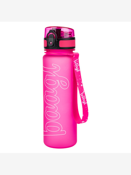 BAAGL  Rózsaszín logós tritán ivópalack - rózsaszín, 500 ml Baagl