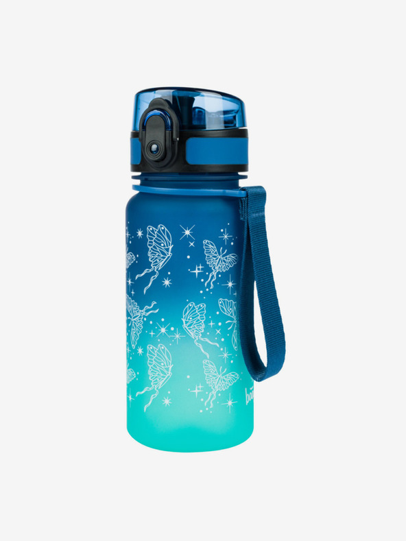 BAAGL  Kék tritán ivópalack gradiens pillangó, 350 ml Baagl