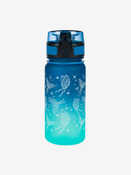 BAAGL  Kék tritán ivópalack gradiens pillangó, 350 ml Baagl