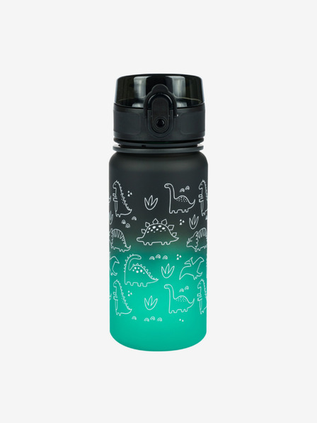 BAAGL  Zöld tritán ivópalack gradiens dino, 350 ml Baagl
