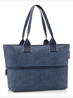 Reisenthel Shopper E1 Herringbone Dark Blue Táska