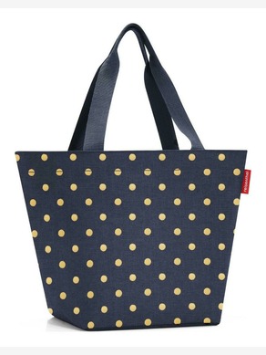 Reisenthel Shopper M Metallic Dots Blue Táska