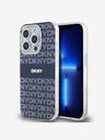 DKNY PC/TPU ismétlődő mintás tonális csíkos Magsafe hátlap iPhone 13 Pro készülékhez Kék DKNY