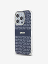 DKNY PC/TPU ismétlődő mintás tonális csíkos Magsafe hátlap iPhone 13 Pro készülékhez Kék DKNY