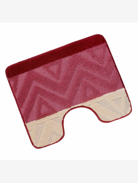 Bellatex WC szőnyeg 50x60cm chevron bordó Bellatex