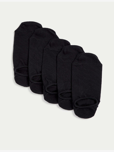 Marks & Spencer Trainer Liners™ rövid zokni Cool & Fresh™ technológiával, 5 pár csomagonként Marks & Spencer fekete
