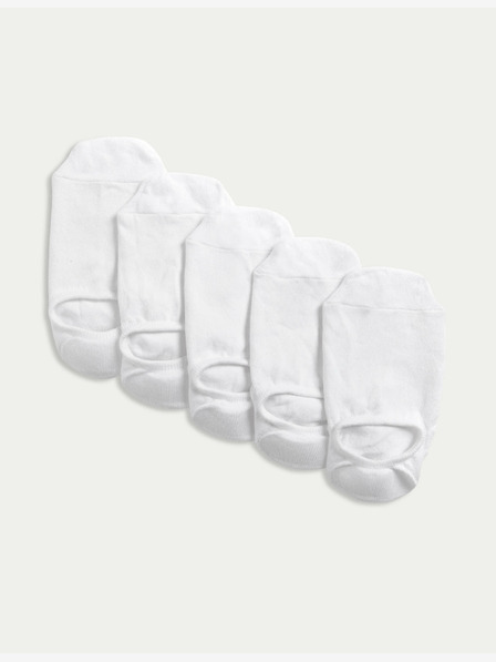Marks & Spencer Trainer Liners™ rövid zokni Cool & Fresh™ technológiával, 5 pár csomagban Marks & Spencer fehér