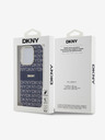 DKNY PC/TPU ismétlődő mintás tonális csíkos Magsafe hátlap iPhone 14 Pro kék DKNY