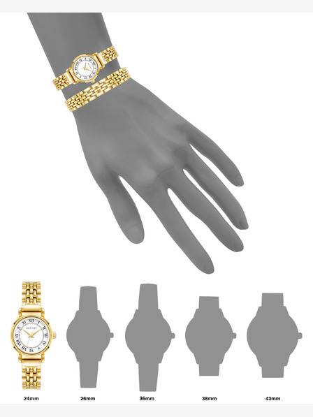 Anne Klein Anne Klein AK/ 4144GPST női karóra és karkötő ajándék szett