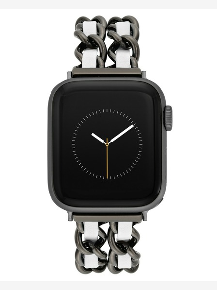 Steve Madden Női Steve Madden acél és vegán bőr szíj Apple Watch-hoz 38/40/41mm, WS/1001BKWT424445