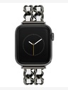 Steve Madden Női Steve Madden acél és vegán bőr szíj Apple Watch-hoz 38/40/41mm, WS/1001BKWT424445