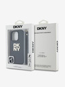 DKNY PU Leather Stack Logo Wrist Strap iPhone 16 Pro Max Black Telefontok