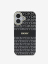 DKNY Repeat Pattern Tonal Stripe Magsafe iPhone 16 Black Telefontok