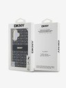 DKNY Repeat Pattern Tonal Stripe Magsafe iPhone 16 Black Telefontok