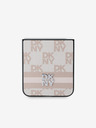 DKNY PU Leather Checkered Pattern and Stripe Samsung Galaxy Z Flip 6 Pink Telefontok