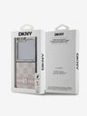 DKNY PU Leather Checkered Pattern and Stripe Samsung Galaxy Z Flip 6 Pink Telefontok