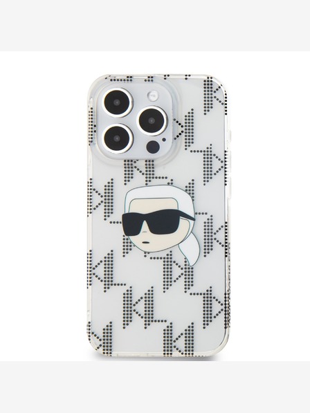 Karl Lagerfeld Karl Lagerfeld IML Electroplated Karl Head hátlap iPhone 15 Pro Max átlátszóhoz Karl Lagerfeld IML Electroplated Karl Head hátlap iPhone 15 Pro Max átlátszó