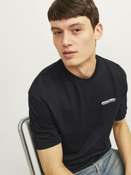 Jack & Jones Fekete férfi Jack & Jones Legacy póló