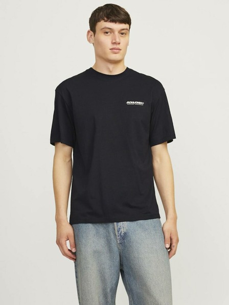Jack & Jones Fekete férfi Jack & Jones Legacy póló