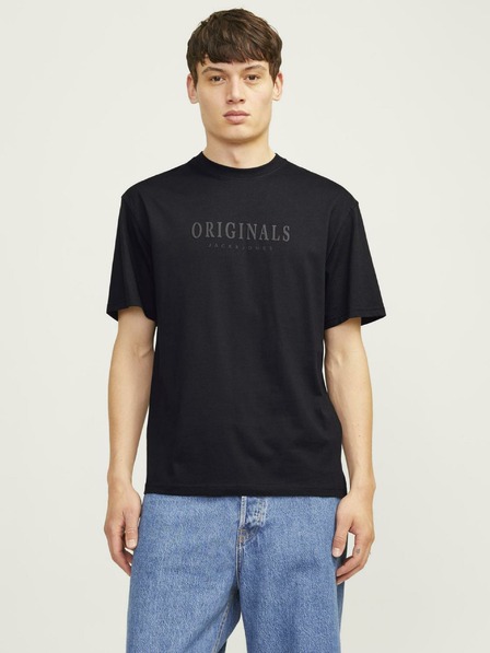 Jack & Jones Fekete Jack & Jones Frederiks Frederiks férfi póló