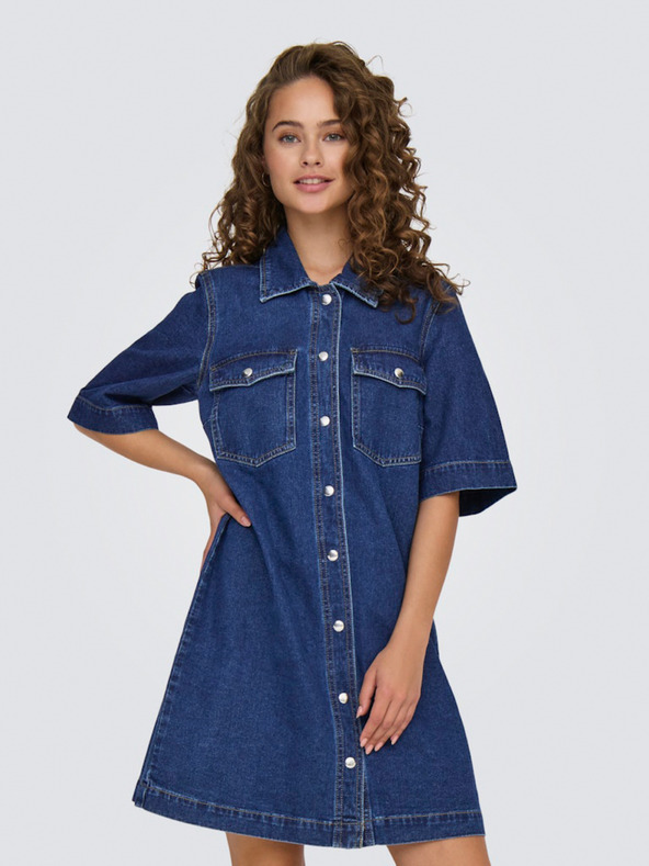 ONLY Sötétkék női farmering ruha ONLY Belle Belle