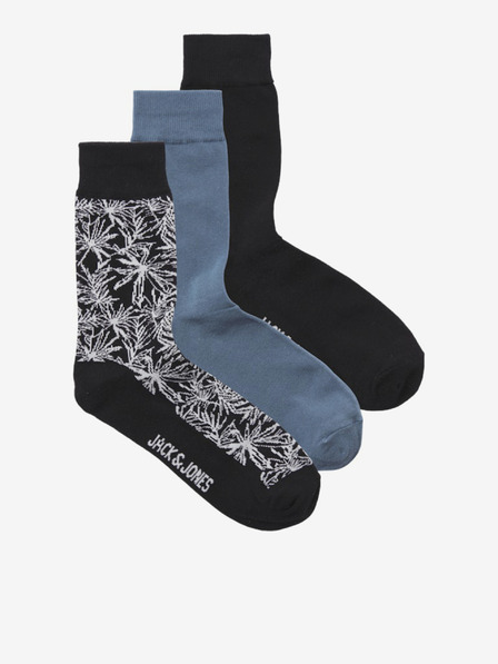 Jack & Jones Jack & Jones három pár fekete és kék színű férfi zokni készlet