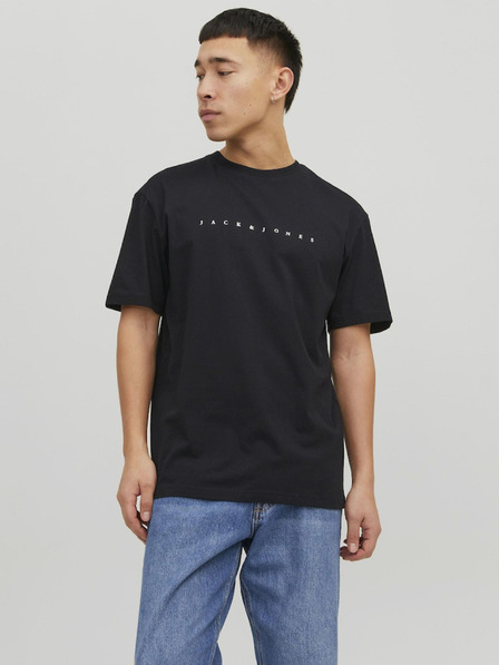 Jack & Jones Fekete férfi Jack & Jones Star kapucnis pulóver