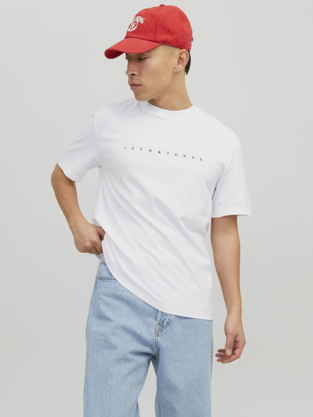 Jack & Jones Fehér Jack & Jones Star férfi kapucnis pulóver