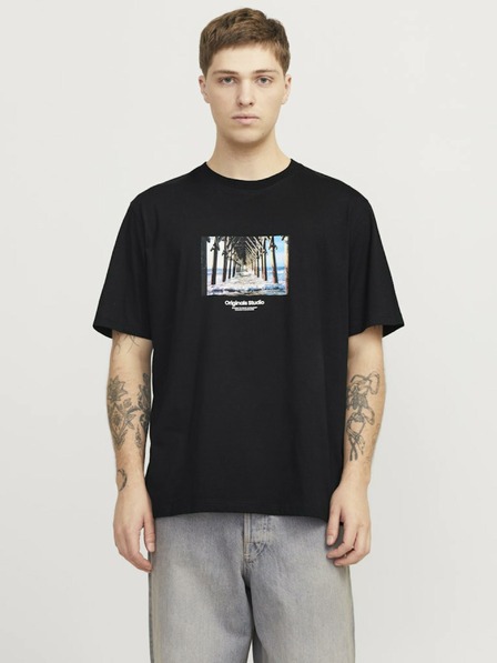 Jack & Jones Fekete férfi Jack & Jones Vesterbro póló