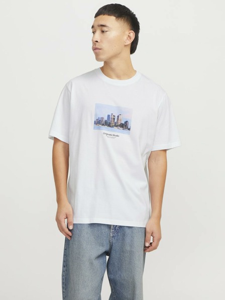 Jack & Jones Fehér Jack & Jones férfi Vesterbro póló