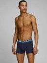 Jack & Jones Három darabos boxeralsó készlet fekete és tengerészkék színben, Jack & Jones nyomtatással