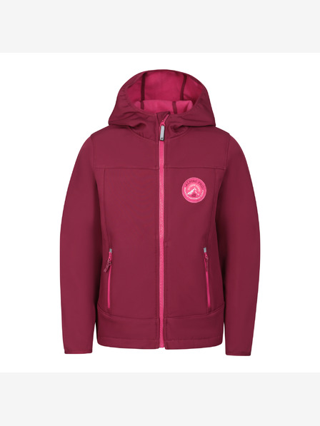 ALPINE PRO Gyerek softshell kabát membránnal ALPINE PRO OMANO anemone anemone