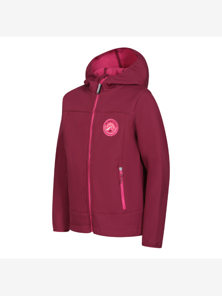 ALPINE PRO Gyerek softshell kabát membránnal ALPINE PRO OMANO anemone anemone