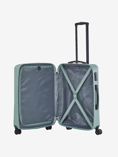 Travelite Három darabos Travelite Bali S,M,L menta világoszöld bőrönd készlet