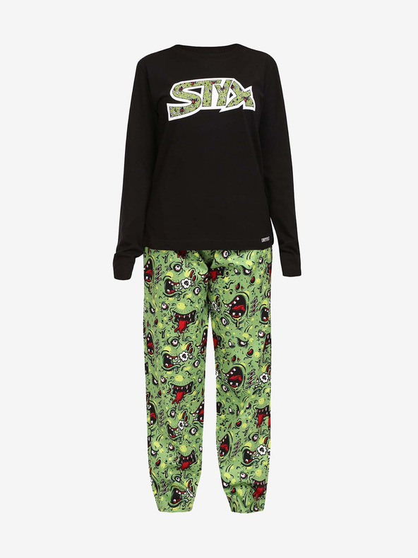 Styx Fekete és zöld női Styx zombi pizsama